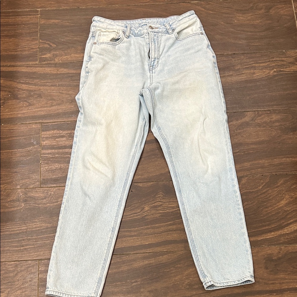 American Eagle Outfitters Light Blue Straight Leg Women's Jeans